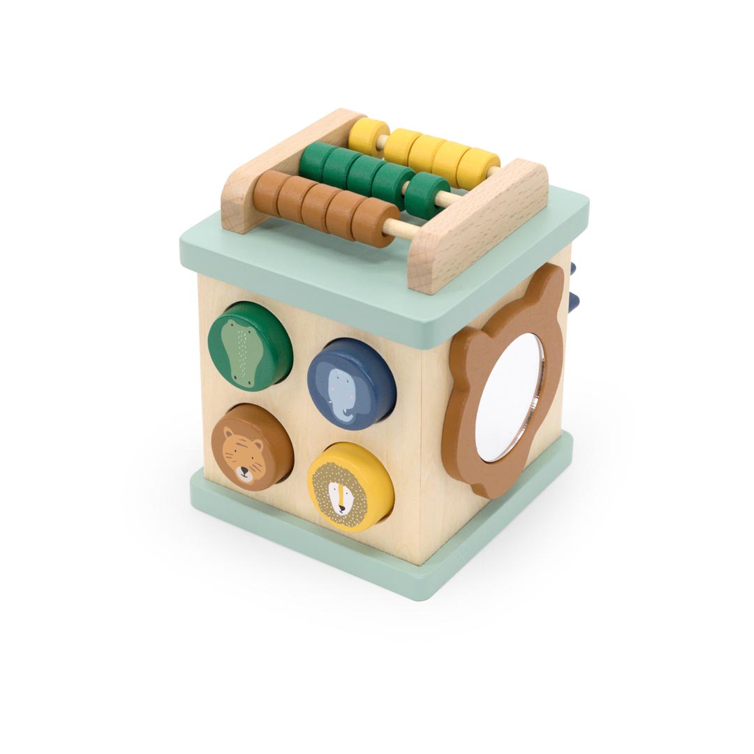 Wooden small activity cube